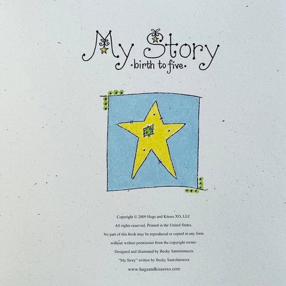 Hugs and Kisses Baby Boy Sports Themed Baby Memory Book - Picture 4 of 4